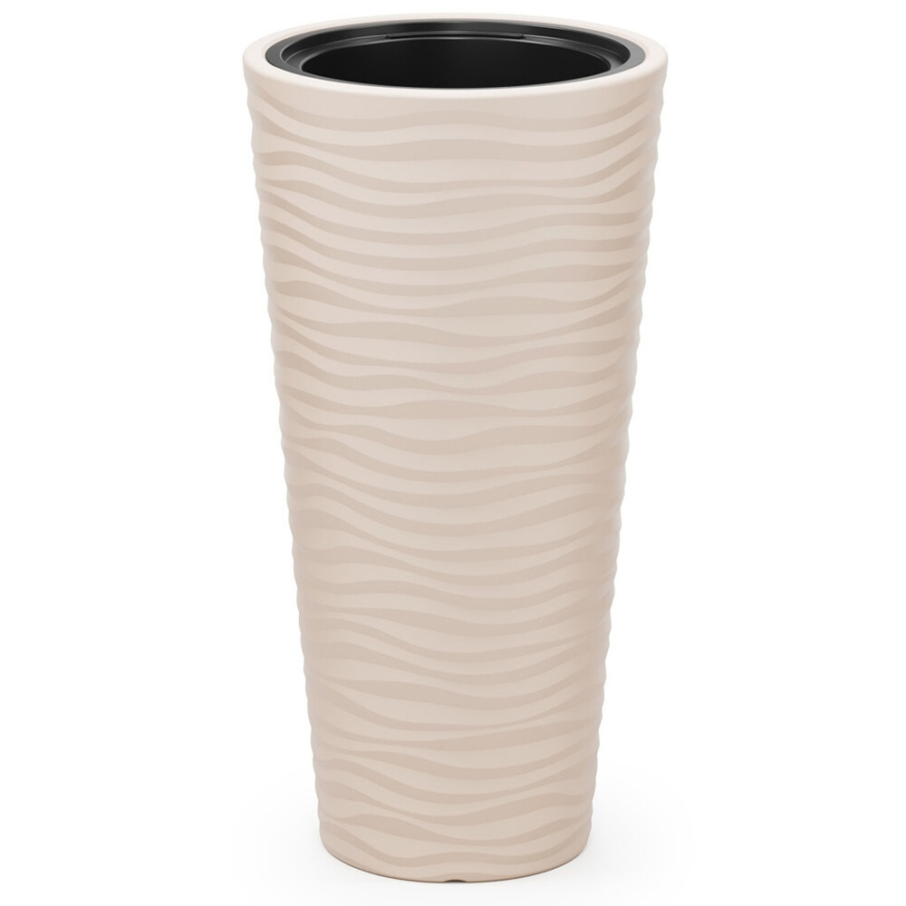 Кашпо Оазис 43л со вставкой 10л, светло-бежевый