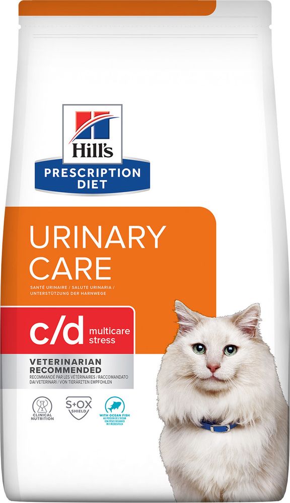 Hill&#39;s PD 400г C/D Urinary Stress Сухой корм для кошек Рыба