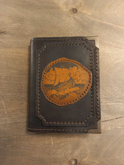 Блокнот А7 "Драккар в море"