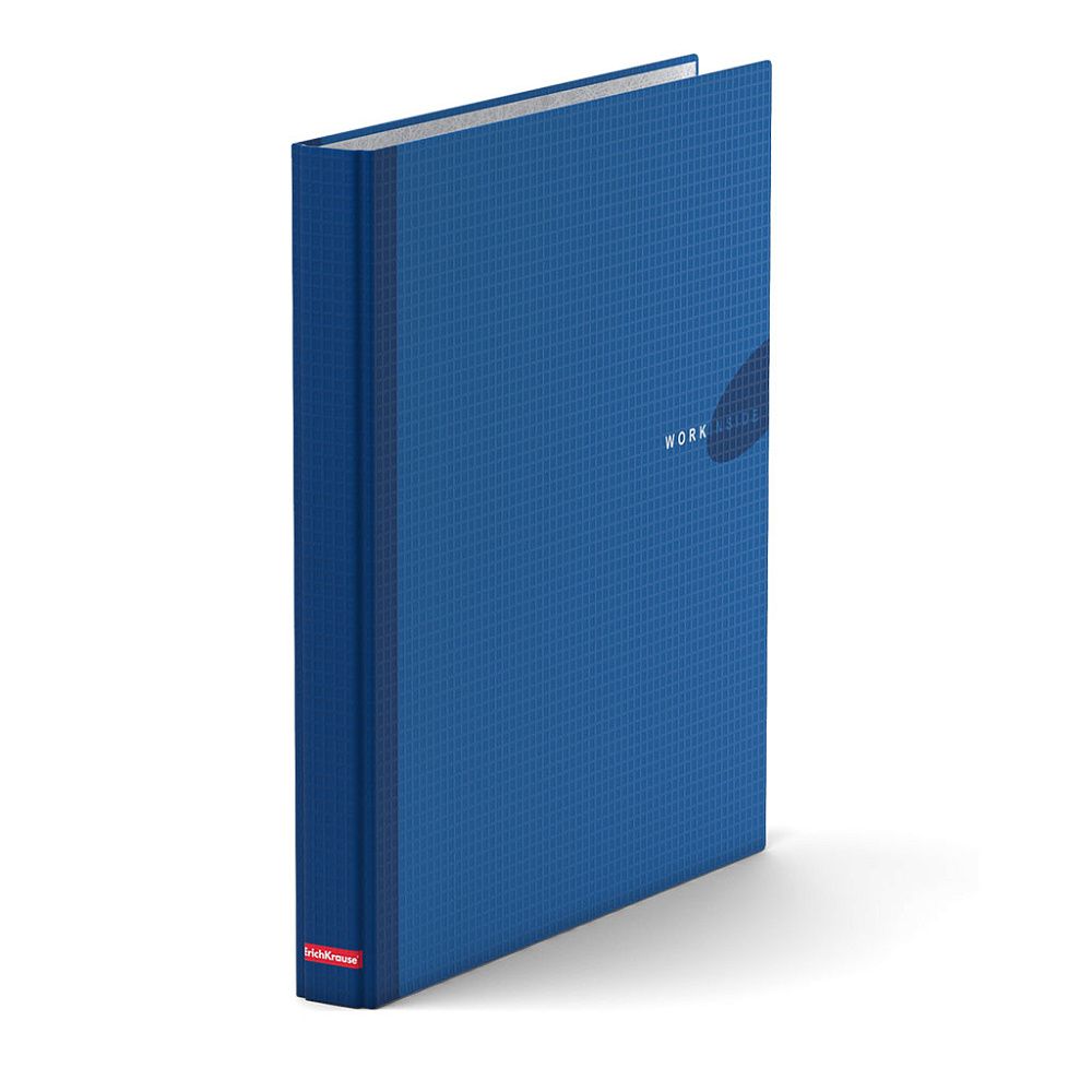 Папка на 2-х кольцах, 35мм, Erich Krause Work Inside, ламинат, синяя