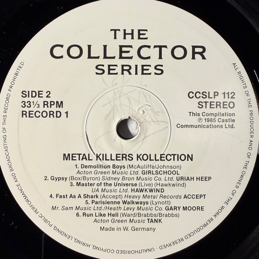 Сборник Metal Killers Kollection 2LP (Германия 1985г.) Т