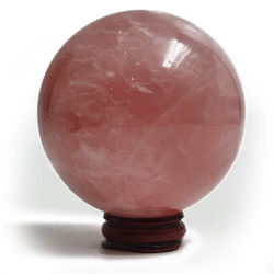 Розовый кварц шар 544 грамма диаметр 8 см