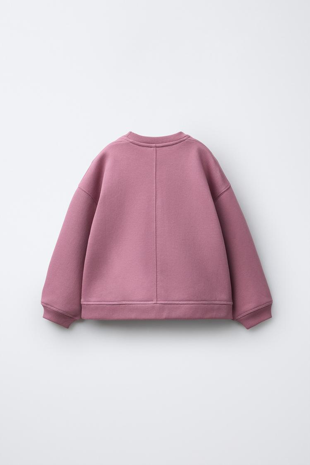 ZARA ТОЛСТОВКА С РЕЛЬЕФНОЙ НАДПИСЬЮ, ТЕМНО-РОЗОВЫЙ