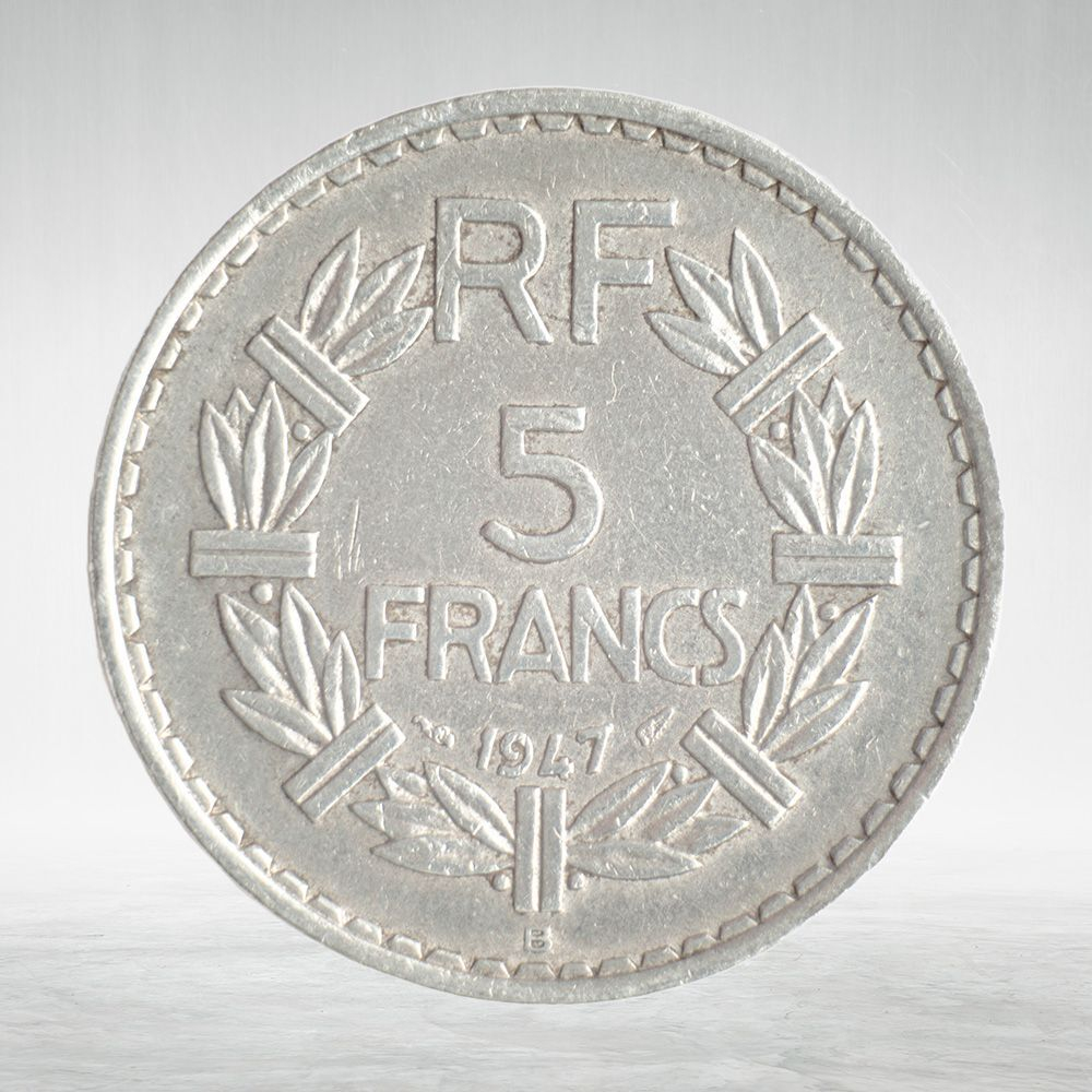 France, 5 Francs 1947, VF