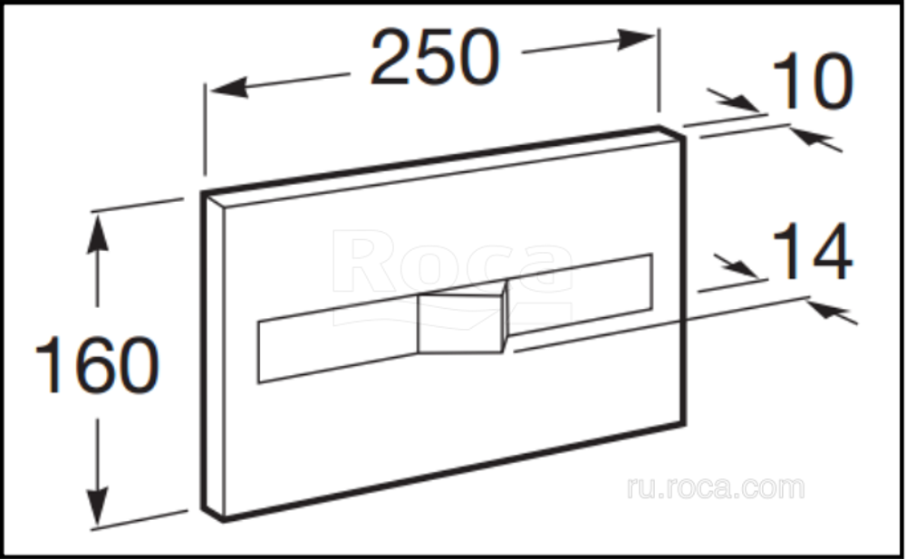 Клавиша для инсталляции Roca PL-2 890096002