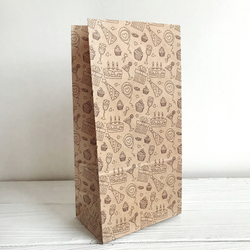 Крафт пакет "Праздник", 12х8х24 см