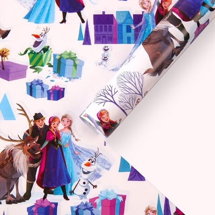 Упаковочная бумага Волшебного нового года 70х100 Холодное сердце