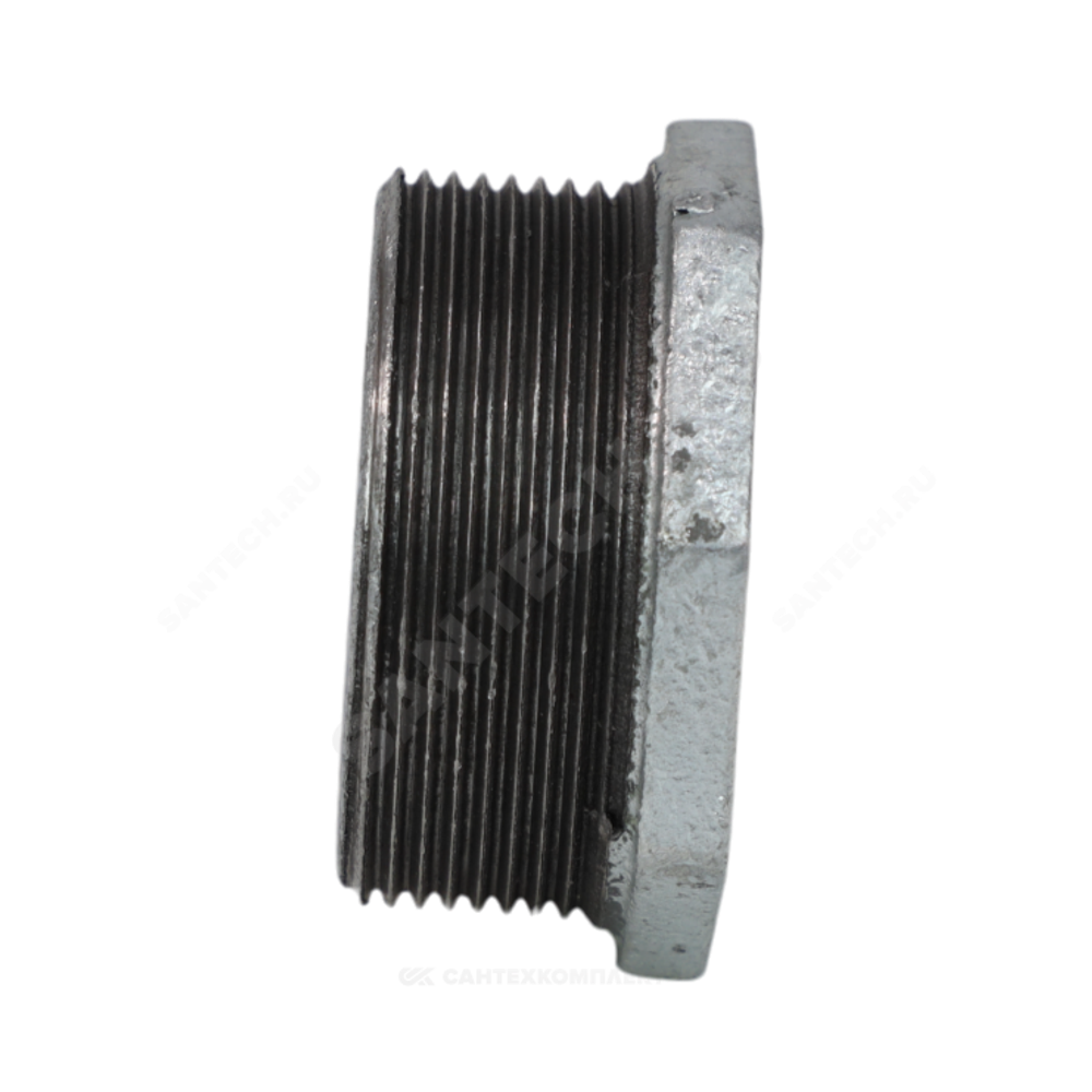 Футорка чугун оц Ду 50х40 (2"х1 1/2") НР/ВР Fittex PLUS
