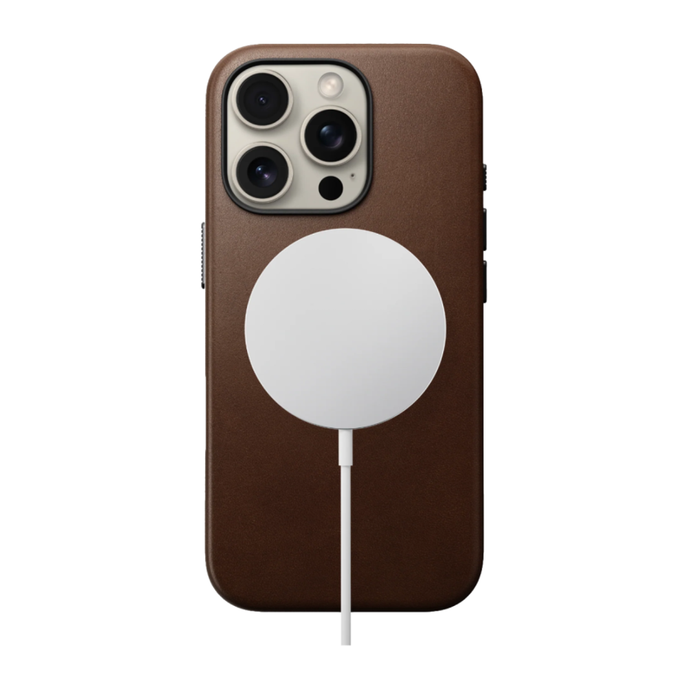 Кожаный чехол MagSafe Nomad Traditional Leather Case для iPhone 16 Pro Чехол из натуральной цельнозерновой кожи