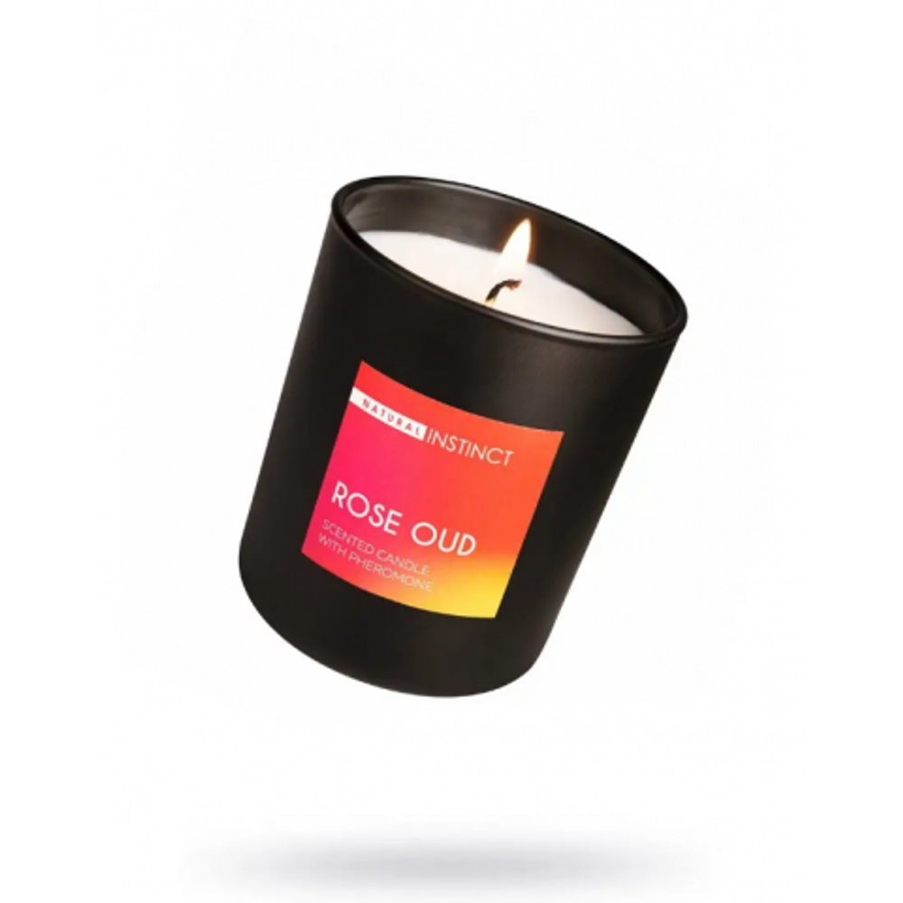 Свеча ароматическая "Natural Instinct " (Роза+Уд) 180 мл.