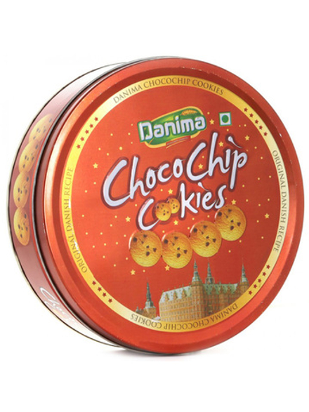 Индийское печенье Danima Chocochip Cookies с кусочками шоколада 340 г.