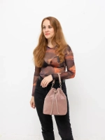 сумка через плечо маленькая натуральная замша