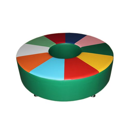 Диван круглый «Калейдоскоп» зеленый