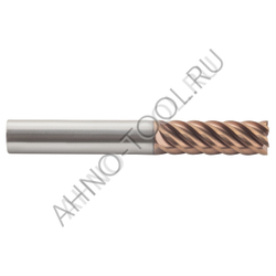 Фреза твердосплавная   8мм (L=60, l=20, хв=8) Z6 45° по стали, нерж., чугуну BRGM-6E-D8.0 HRC55 AHNO