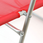 Кресло складное пляжное 60х60х112 см, красное, 100 кг, Green Days, YTBC048-3