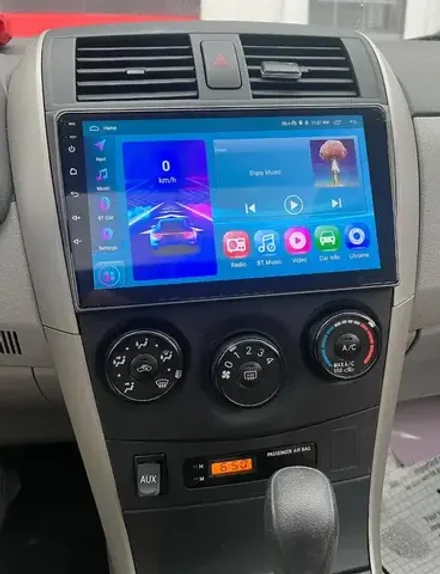 Магнитола для Toyota Corolla E150 2007-2013 (маленькая рамка) - Vaycar VA77-0063 на Android 13, 8-ядер, 2Гб-32Гб, 4G SIM-слот