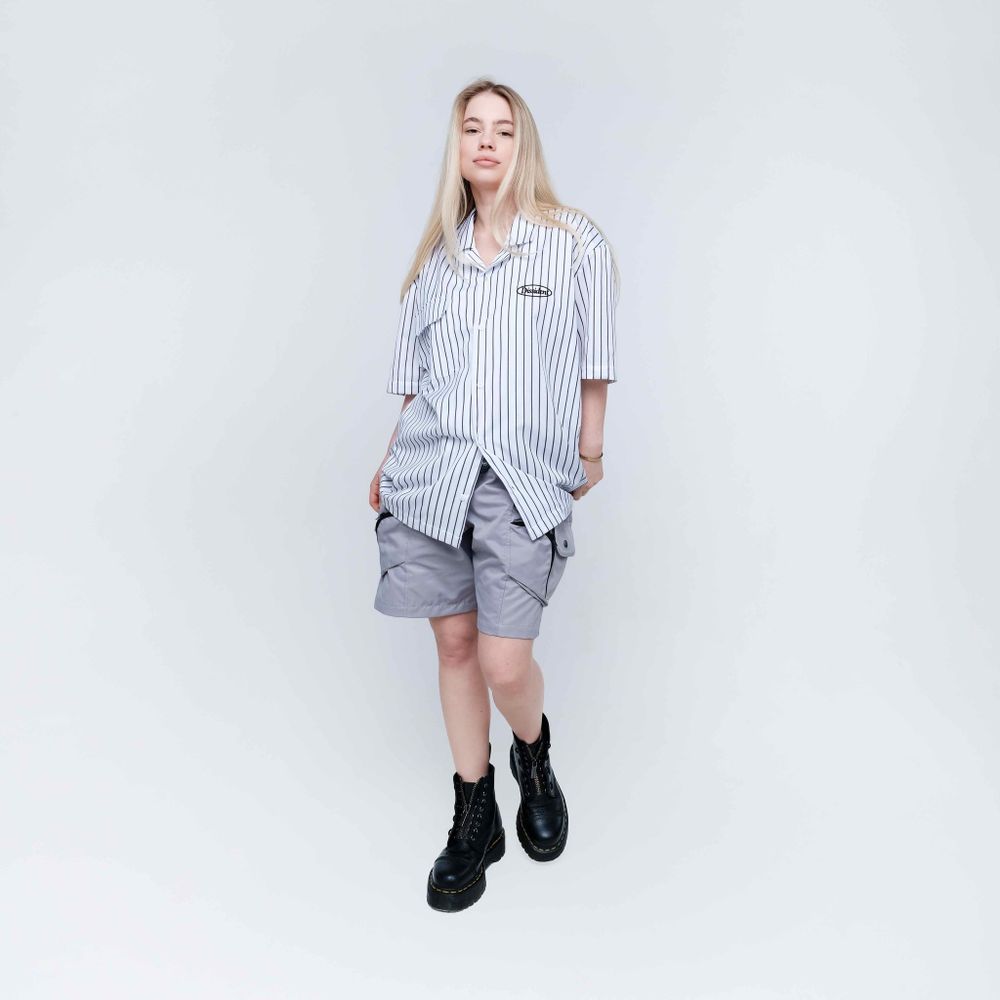 Рубашка Dissident Oval Logo белая