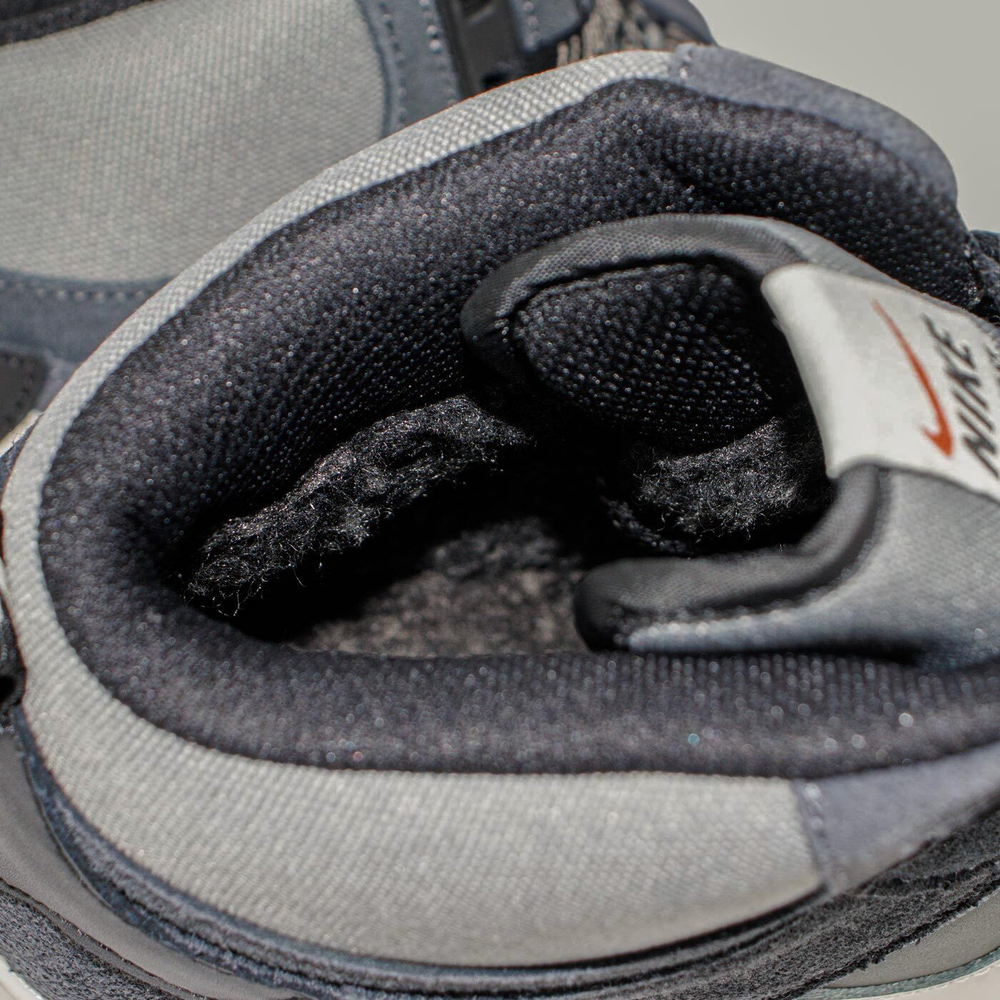 Кроссовки Nike Air Force 1 Mid Blue / L.Grey with Fur Wmns