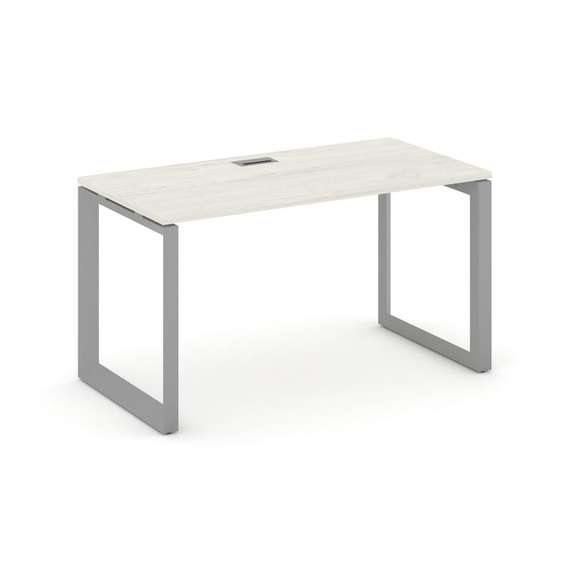 Style Project Стол письменный SN-59O.SP-004 Дуб Наварра/Металл Серый/Серебро Заглушка 1580*600*750