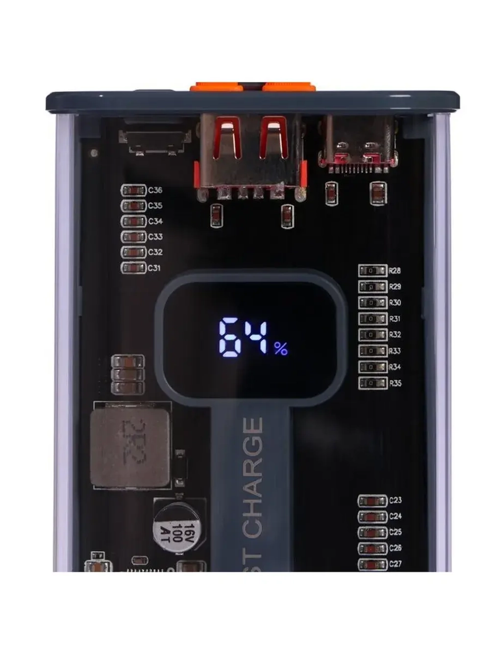 УЦЕНКА Внешний аккумулятор CRR-31,20000 мАч,2USB,3А,дисплей,