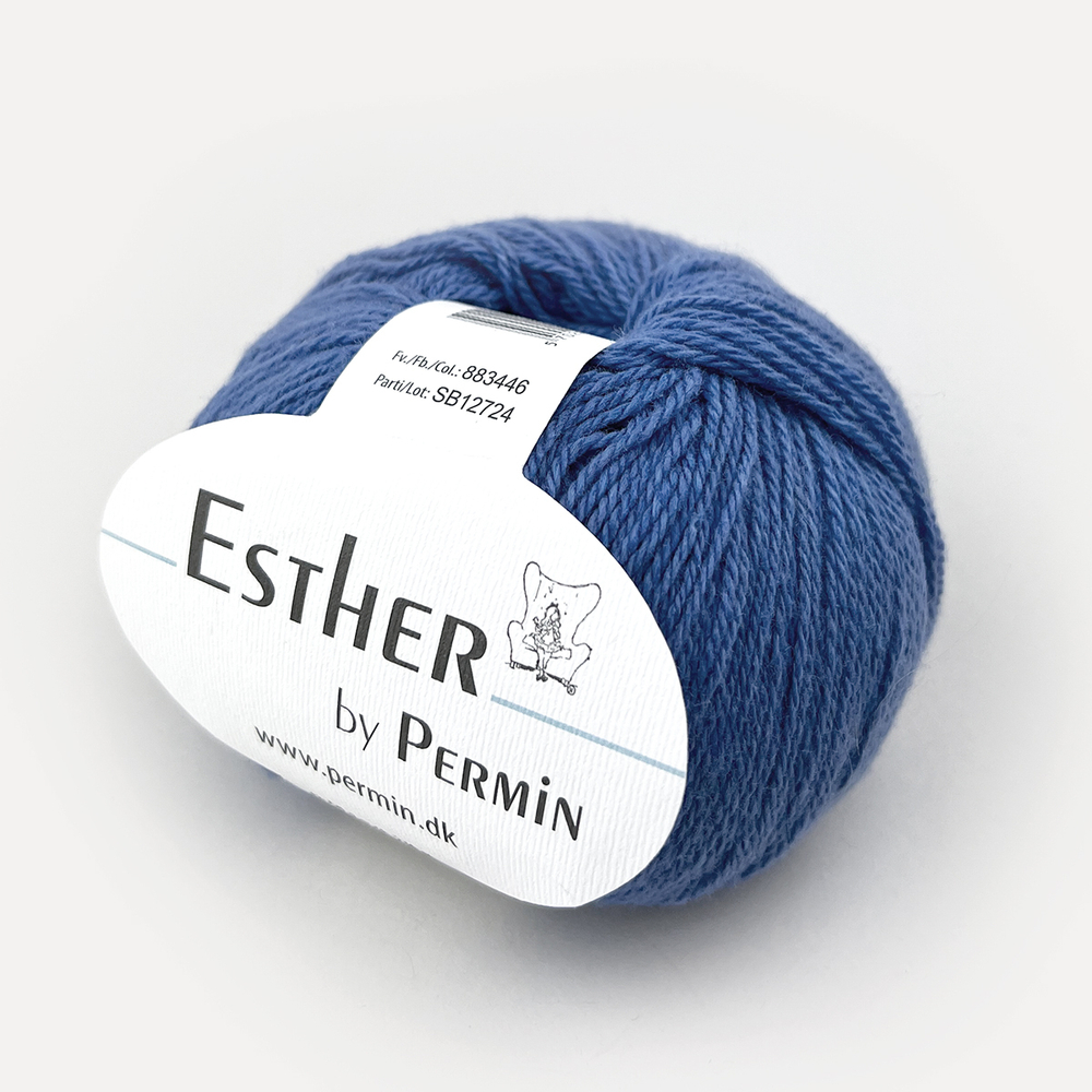 Пряжа для вязания PERMIN Esther 883446, 55% шерсть, 45% хлопок, 50 г, 230 м PERMIN (ДАНИЯ)
