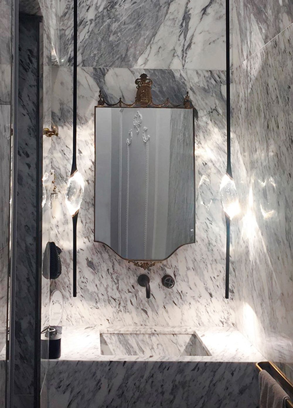 Подвесной светильник Pezzo 1 pearl black