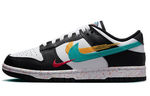 Кроссовки Nike Dunk Low Multi-Color Swoosh (Женская размерная сетка)