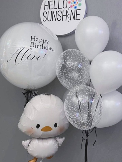 Набор шаров на выписку белый