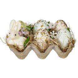 GAEM Изделие декоративное "Пасхальная композиция", L14,5 W10 H9,5 см