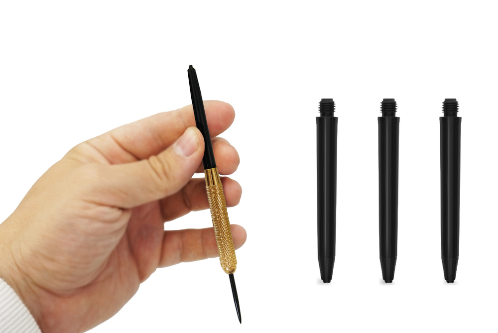 Комплект непрозрачных черных нейлоновых хвостовиков 35мм