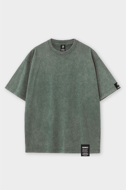 Футболка SHMOT BLANK, GARMENT DYE, Зеленый