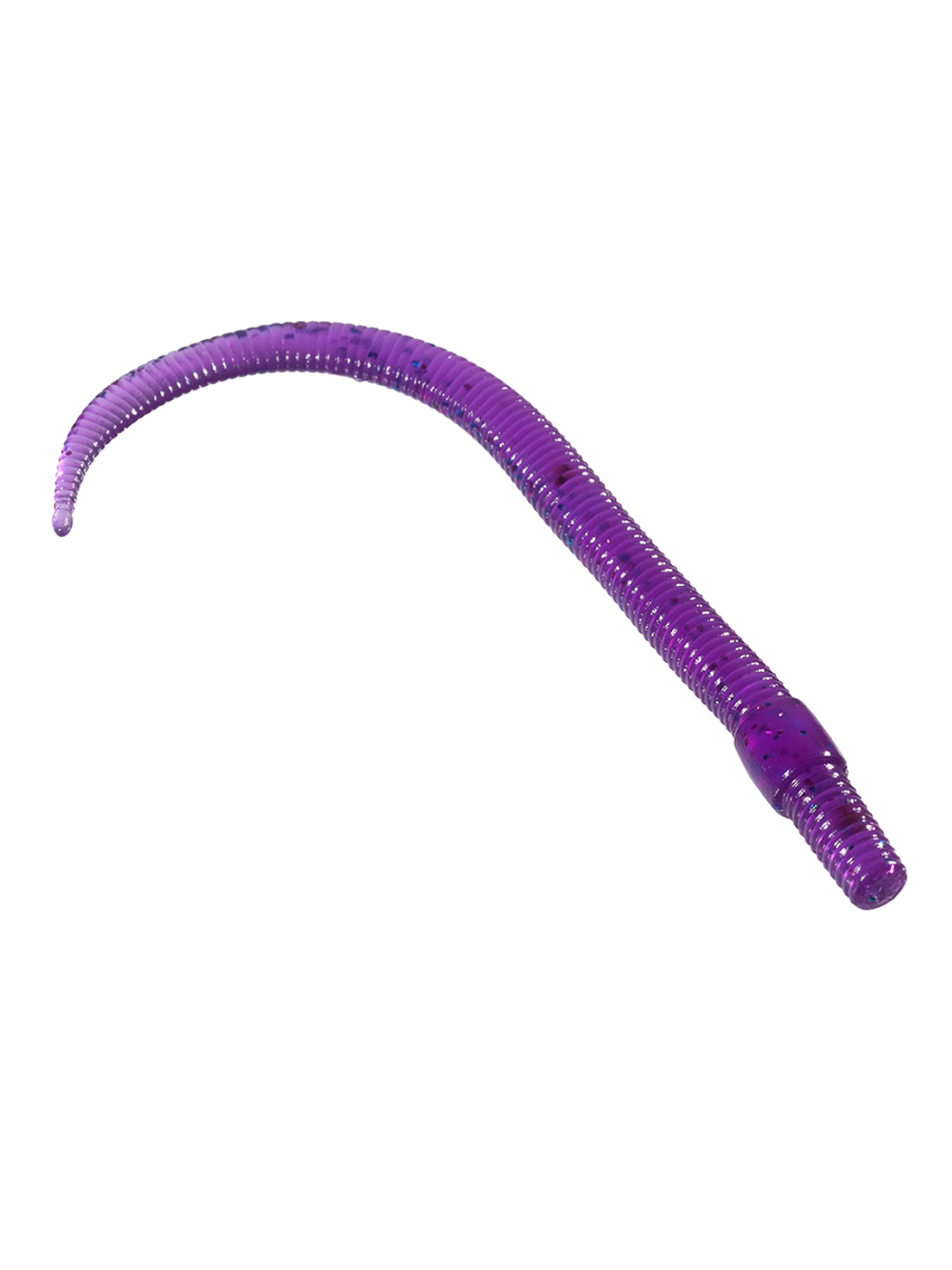 Приманка ZUB-WORM  75мм(3")-7шт, (цвет 610) фиолетовый с блестками