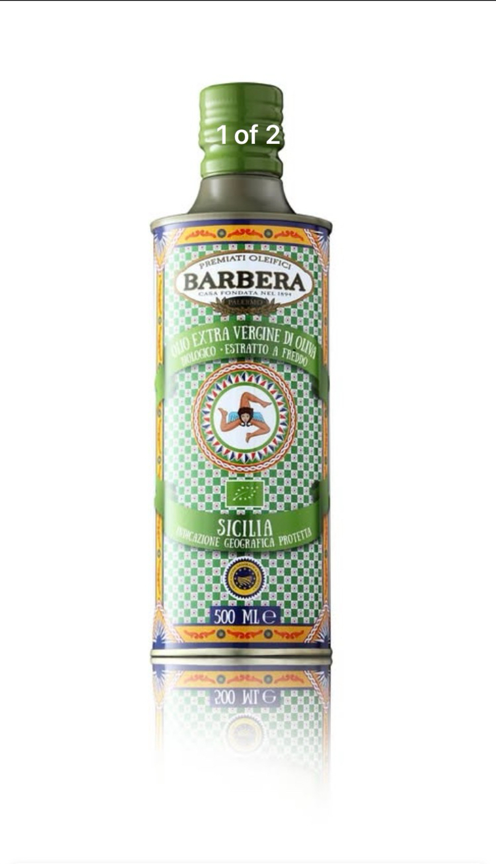 Оливковое масло BARBERA SICILIA I.G.P. Bio Extra Virgin, 500 мл Италия