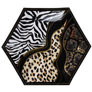 Тарелка в форме шестигранника «Сафари», 26 см, 6 шт