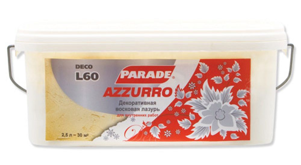 Декор.лазурь восковая PARADE L60 бесцв. 2,5кг