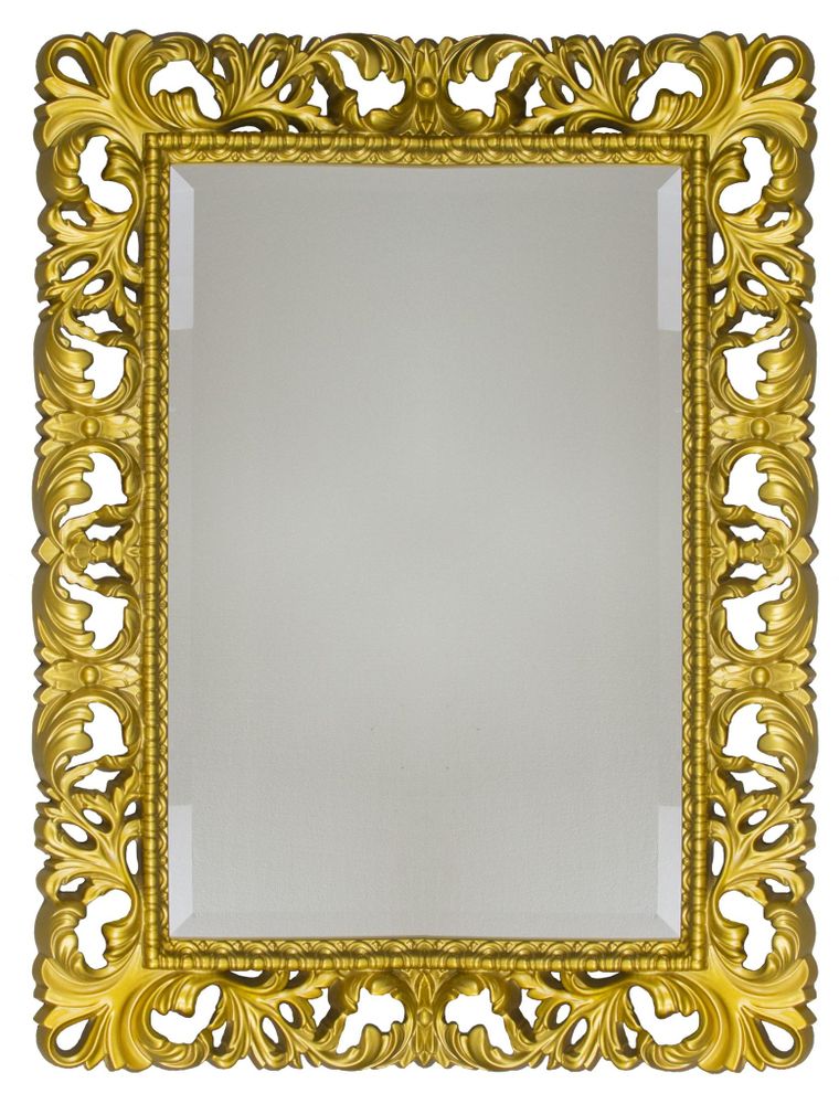 Зеркало ISABELLA прямоугольное с фацетом 880 арт. TS-0021-880-G золото
