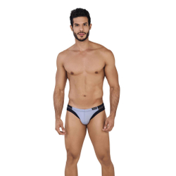 Мужские трусы слипы серые с черными вставками Clever AIR BRIEF 062113