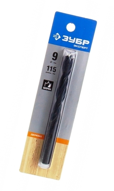 29421-115-09 Сверло спиральное по дереву ЗУБР Эксперт d=9х115мм