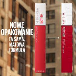MAYBELLINE NEW YORK SuperStay Matte Ink - Матовая жидкая помада для долговременного эффекта оттенок 180 Revolutionary, 5 ml