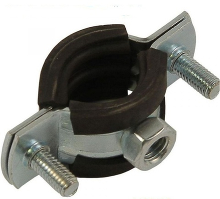 Хомут оцинк.с резин.уплотн.3/4" (25-28мм) с гайкой М8,MP-ярлык
