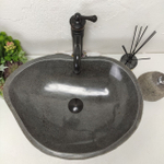 Раковина из речного камня RS61475 (55*41*15) B11