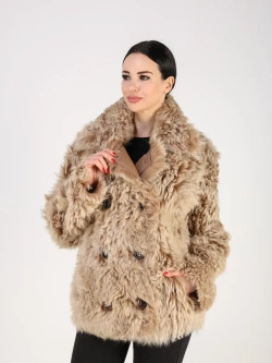 Дубленка зимняя шуба натуральная короткая