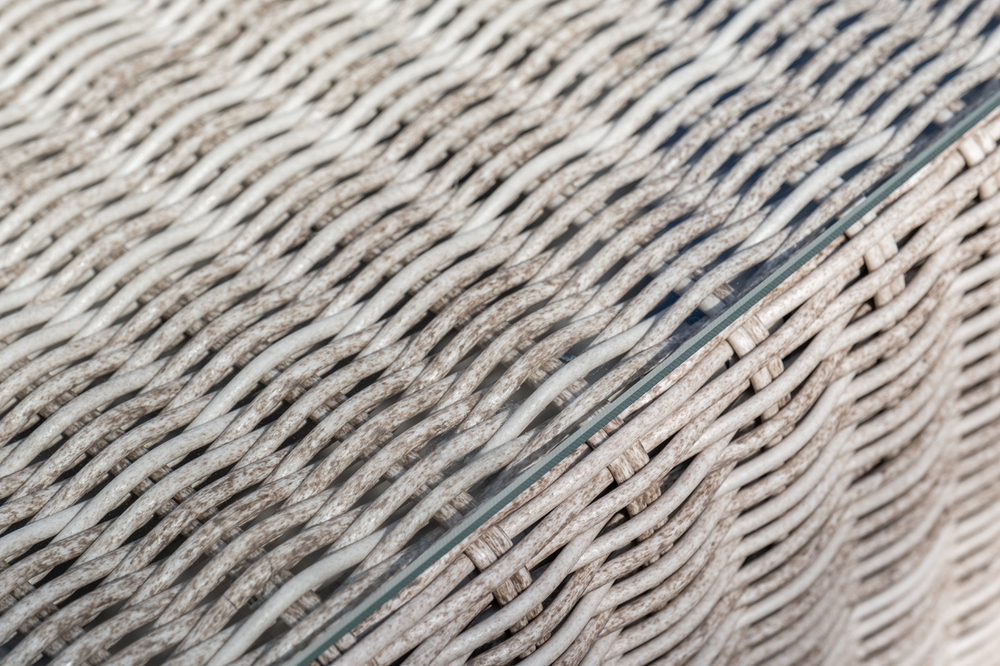 "Лунго" трансформирующаяся лаунж-зона из искусственного ротанга, цвет бежевый