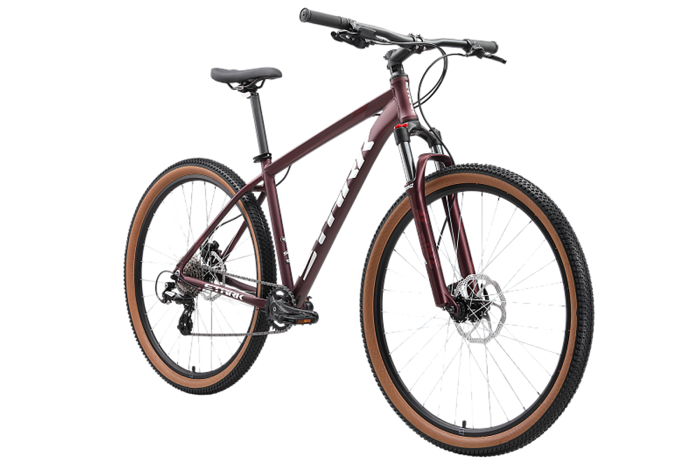 Велосипед Stark'24 Hunter 29.3 HD темно-красный/белый 18"