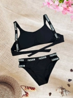 Раздельный спортивный купальник плавками и шортиками