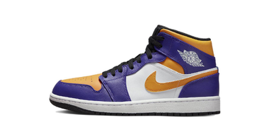 Мужские кроссовки Air Jordan 1 mid ‘Lakers’ DQ8426-517