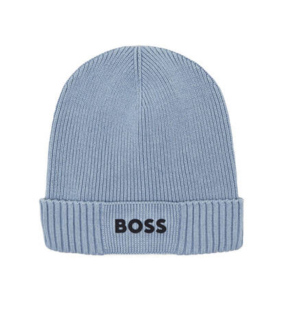 Шапка Asic Beanie X BOSS GREEN - голубой(50499423)