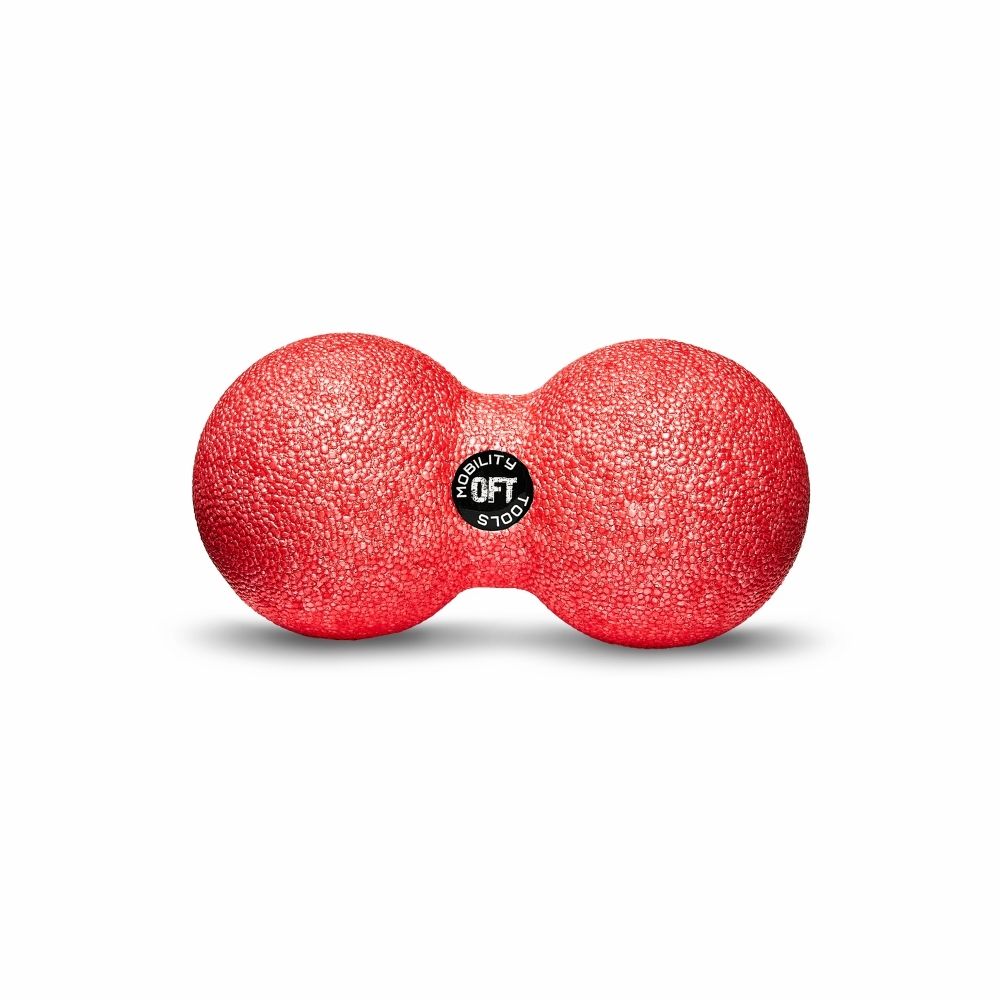 Шар массажный сдвоенный 12 х 6 см розовый