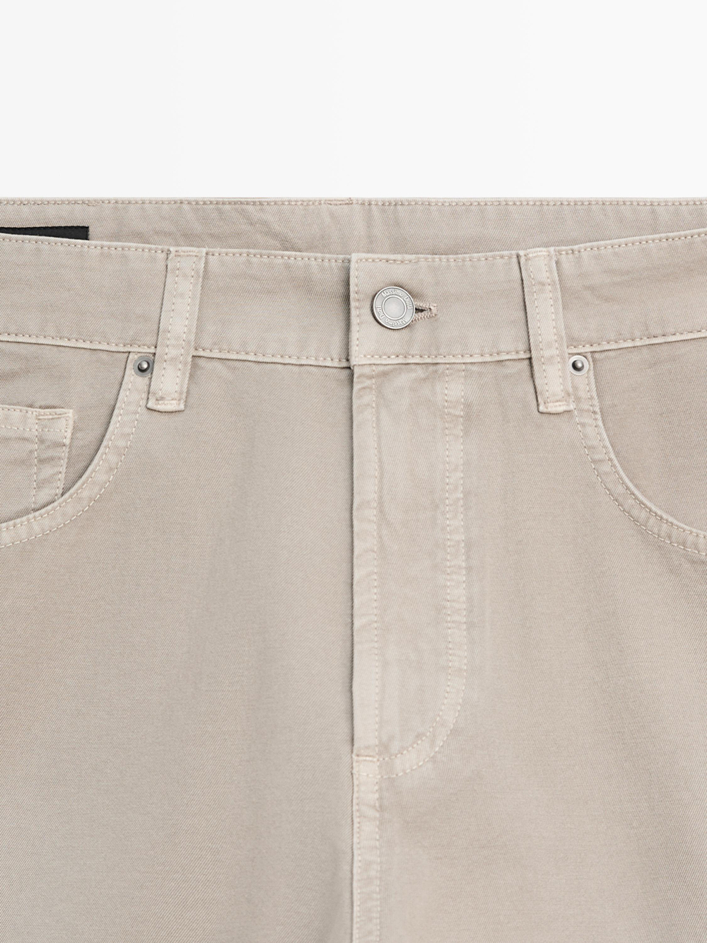 Massimo Dutti Джинсы свободного кроя, бледно-зеленый