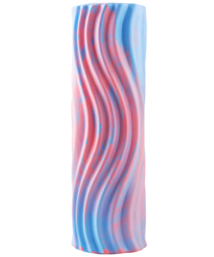 Ролик массажный FA-525 EVA/PP, 45x14 cм, низкая жесткость, розовый/голубой